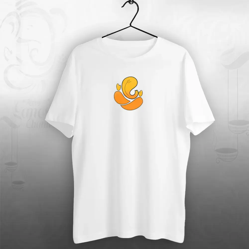 Bappa Abstract UniSex Multicolour T-shirt For Ganpati