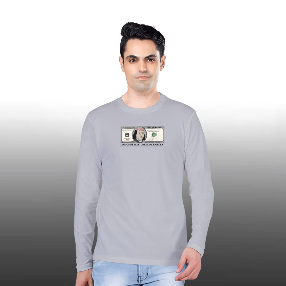Money Minded Full Sleeve T-shits - Image 2