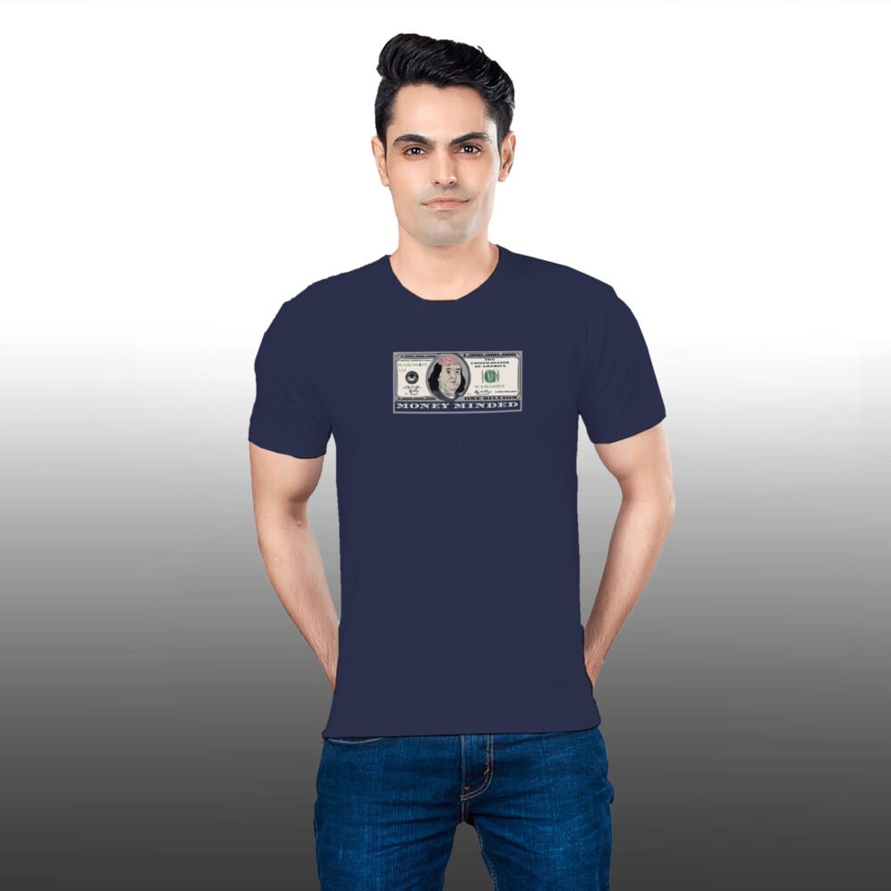 Money Minded Half Sleeve T-shirt - Image 5