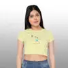 Aim Higher Basket Ball Crop Top T-shirt For women