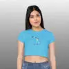 Aim Higher Basket Ball Crop Top T-shirt For women - Image 3