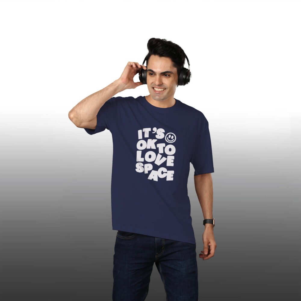 Love Space Oversized T-shirt For Men - Image 3