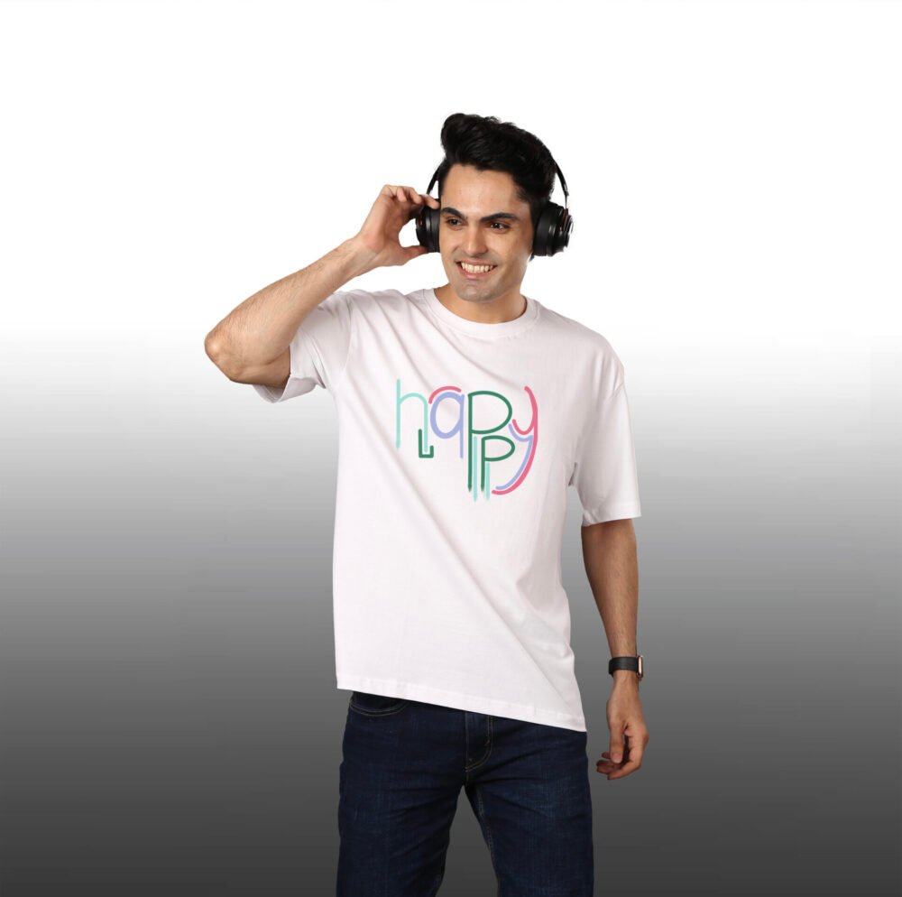 Happy Oversized T-Shirt For Men - Image 2