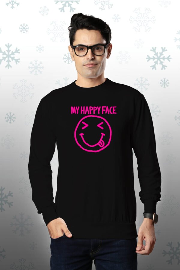 Happy Face Sweatshirt For Men