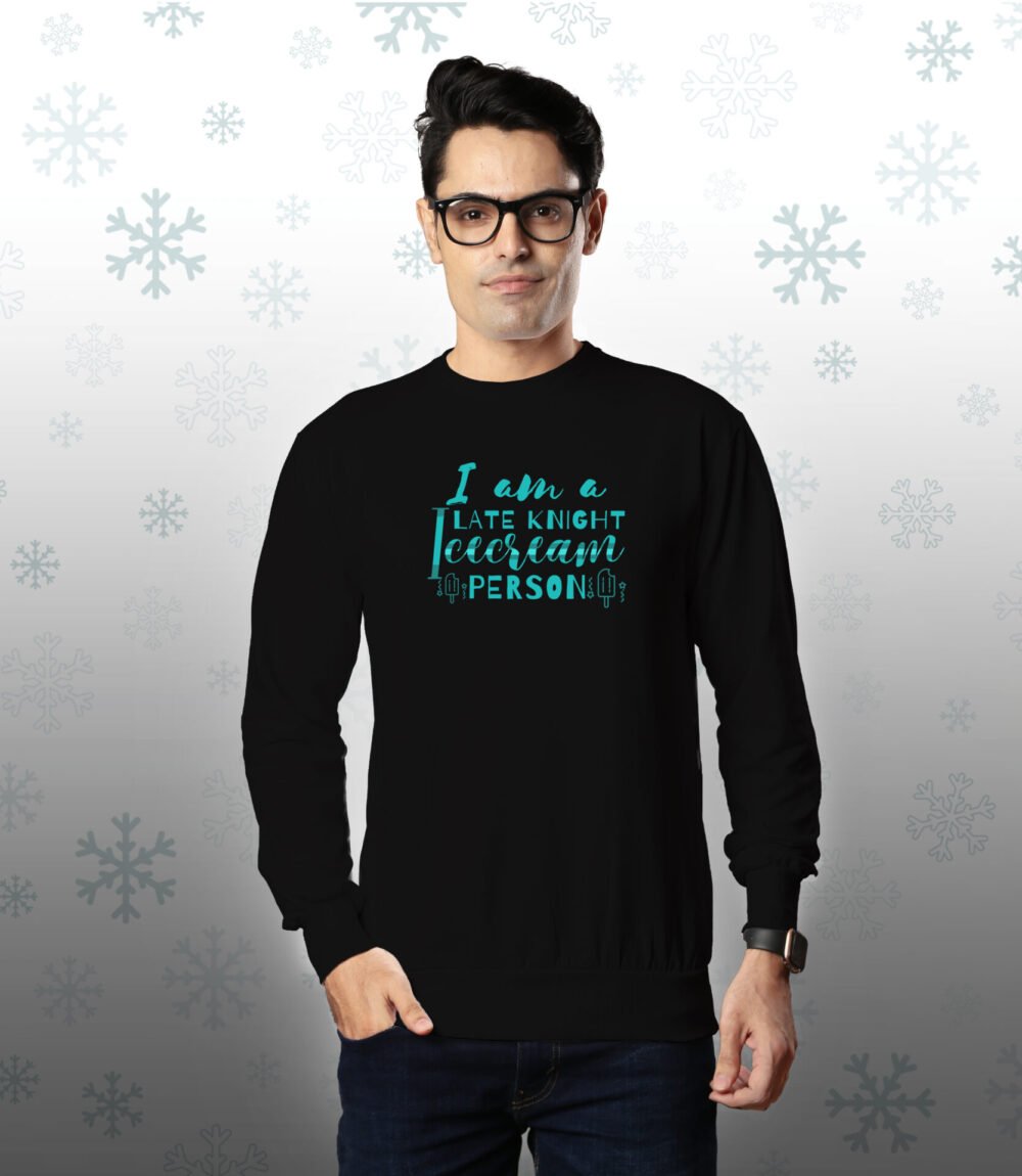 Ice Cream Person Sweatshirt For Men