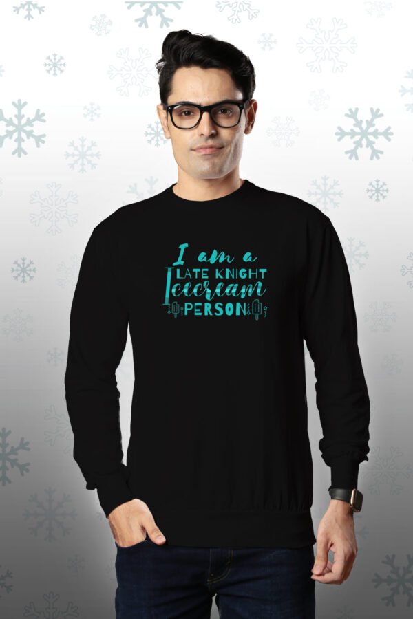 Ice Cream Person Sweatshirt For Men