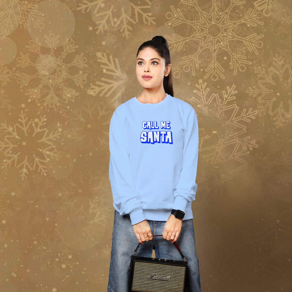 Call Me Santa Sweatshirt For Women - Image 4