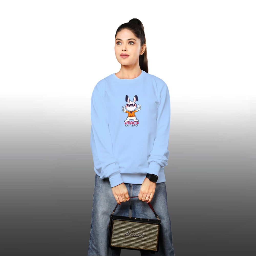 Peace Out Sweatshirt For Women - Image 4