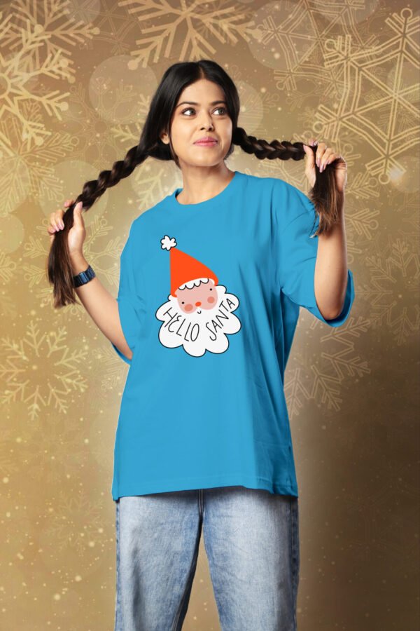 Hello Santa Loosefit Tee For Women