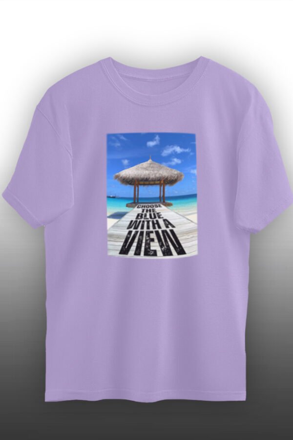 Blue With A View Unisex Oversize T-Shirt