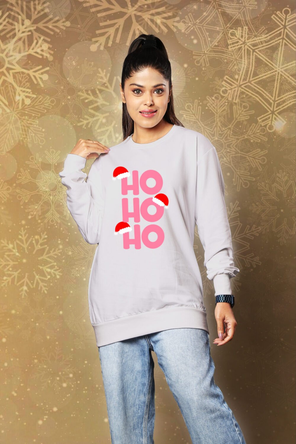 HO HO HO Sweatshirt For Women