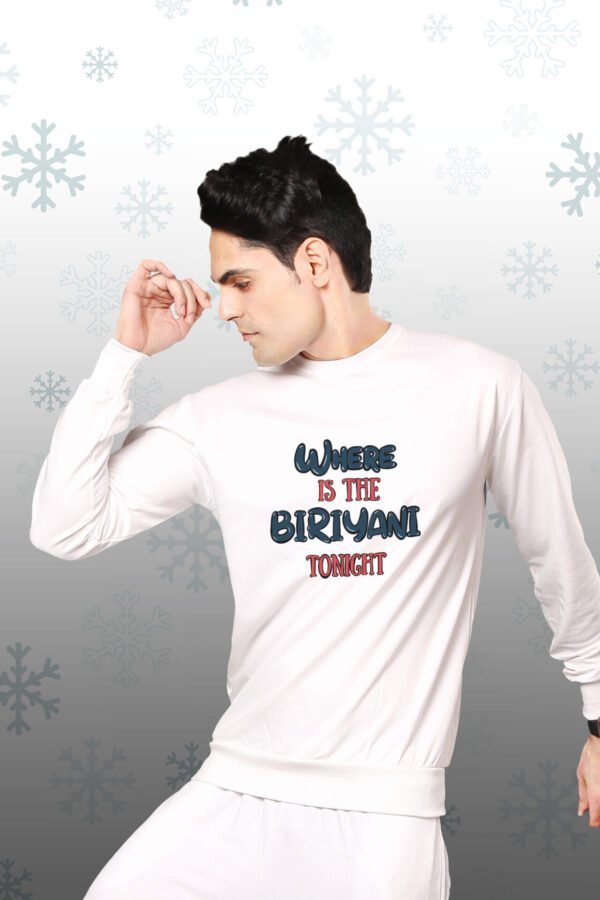 Biryani Tonight Sweatshirt For Men