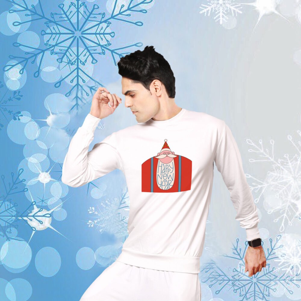 HNY SANTA Sweatshirt For Men - Image 3