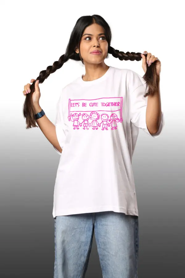 Cute Together Oversize T-shirt For Women