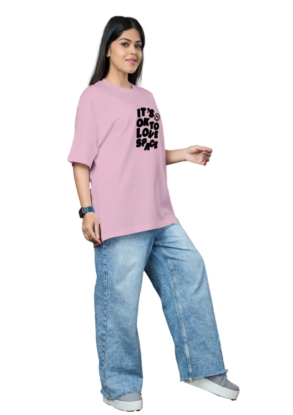 Love Space Oversize T-shirt For Women - Image 9
