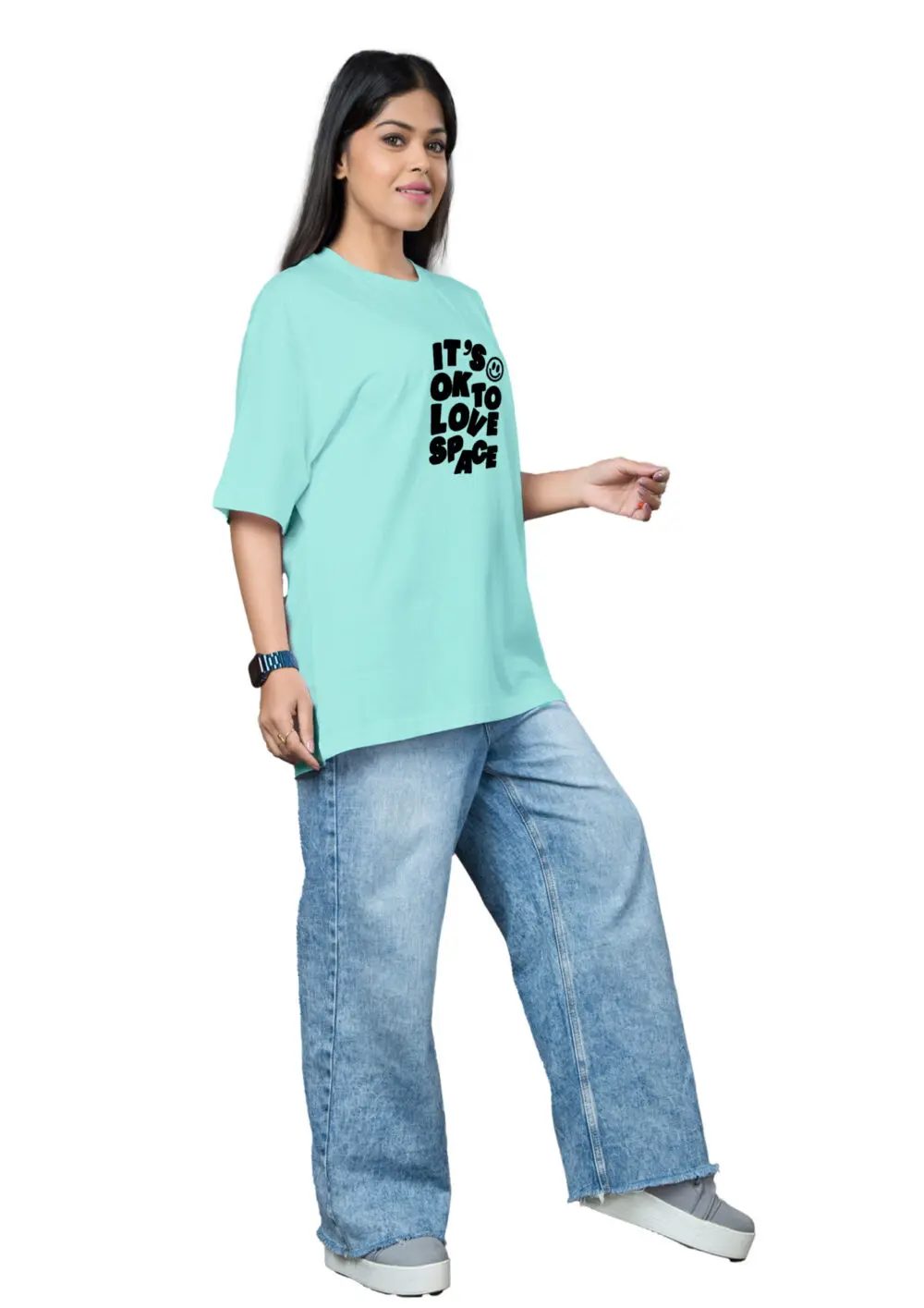 Love Space Oversize T-shirt For Women - Image 8