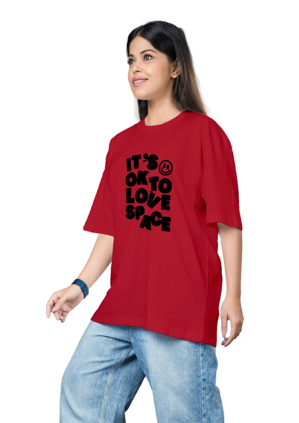 Love Space Oversize T-shirt For Women - Image 12