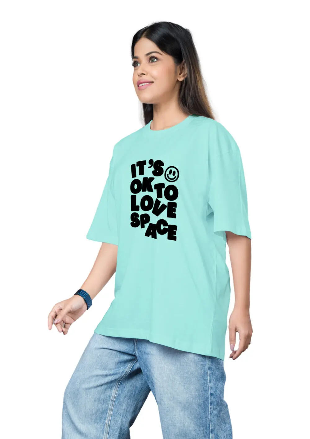 Love Space Oversize T-shirt For Women - Image 11