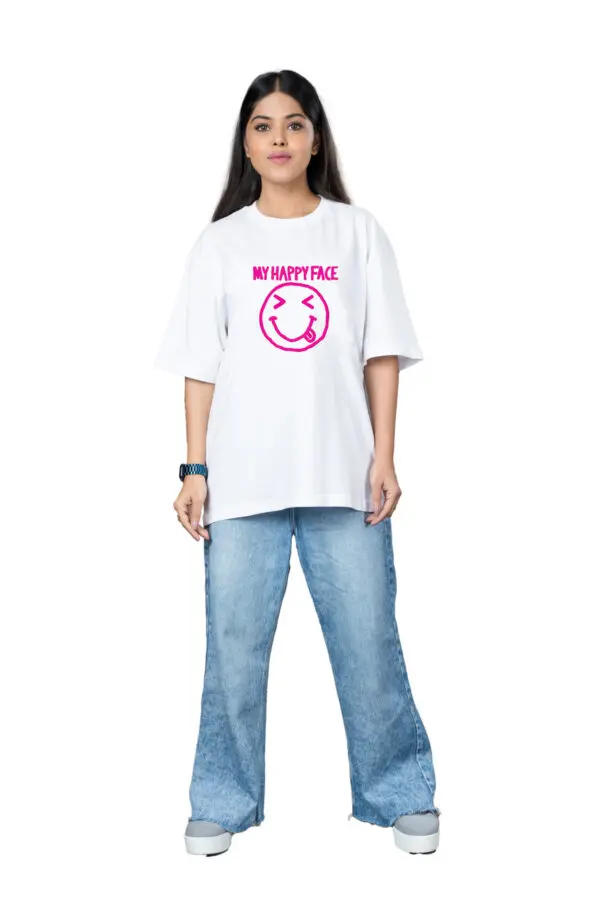 My Happy Face Women Oversize Standard T-shirt