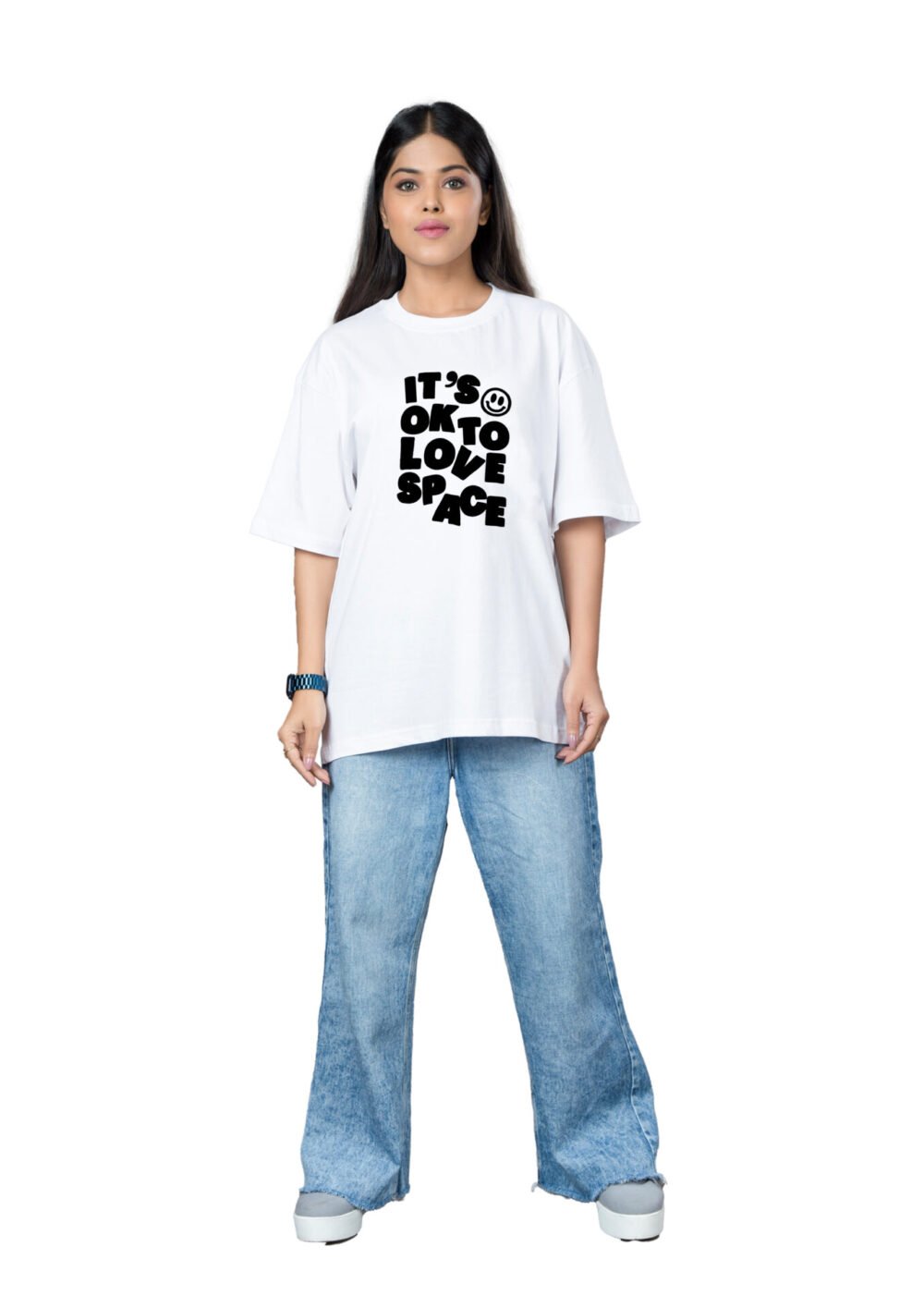 Love Space Oversize T-shirt For Women - Image 6