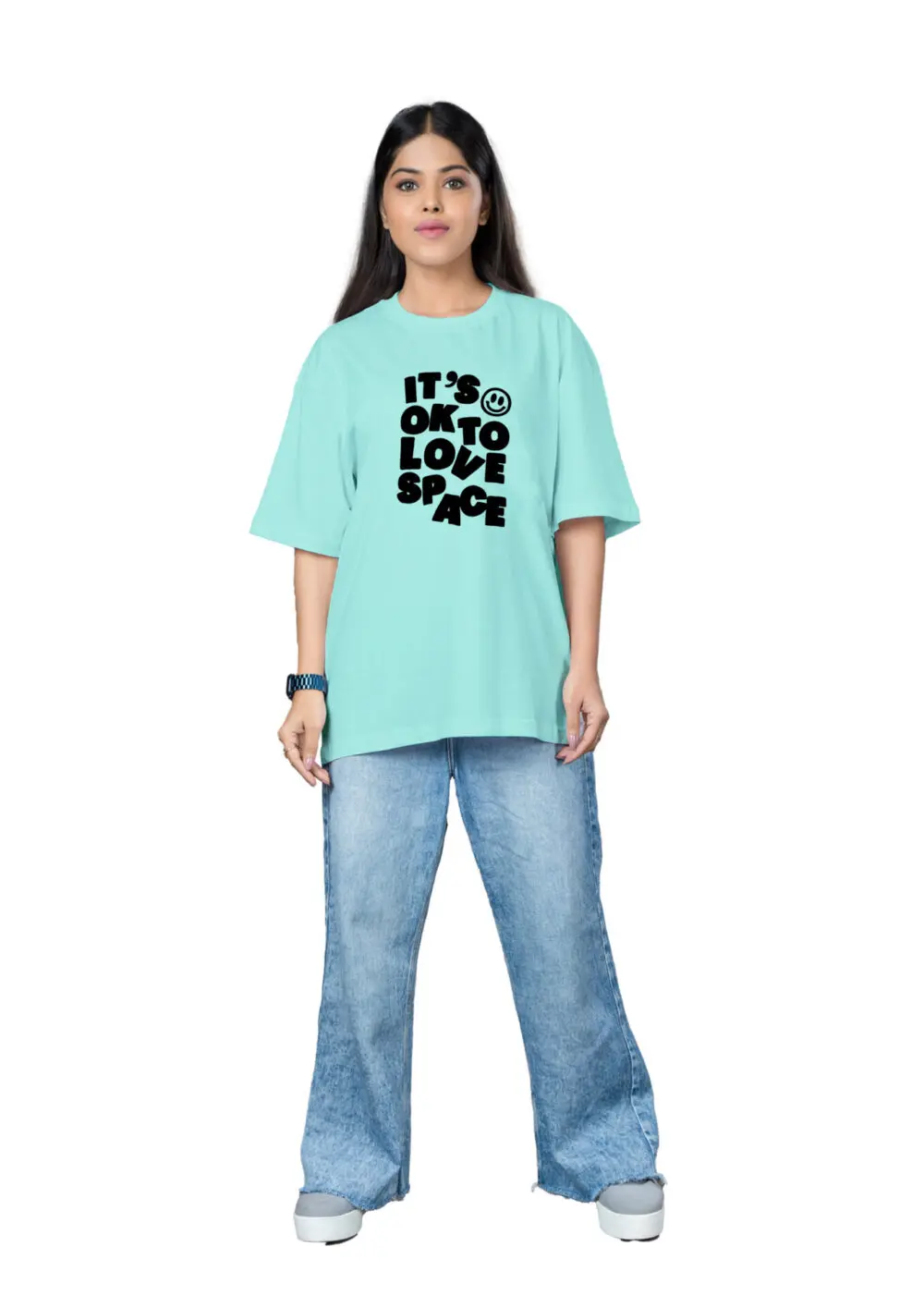 Love Space Oversize T-shirt For Women - Image 3