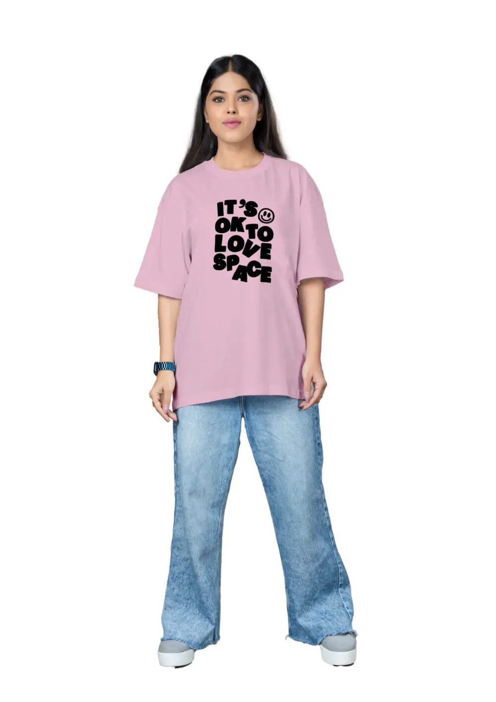 Love Space Oversize T-shirt For Women - Image 4