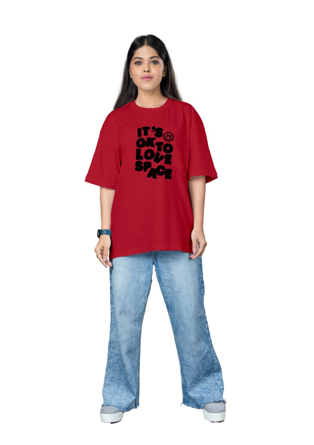 Love Space Oversize T-shirt For Women